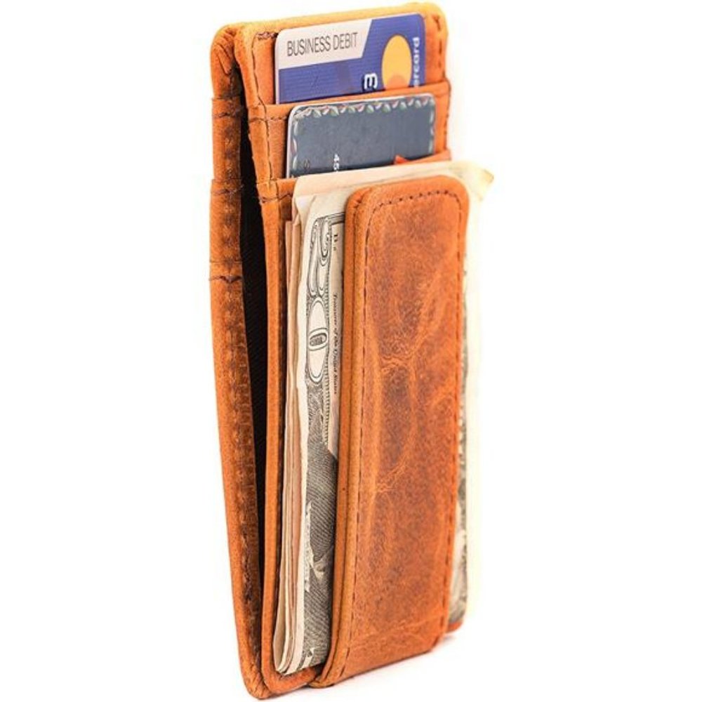 Leather Money Clip Wallet | Perfect No Fold Wallet for Front Pocket